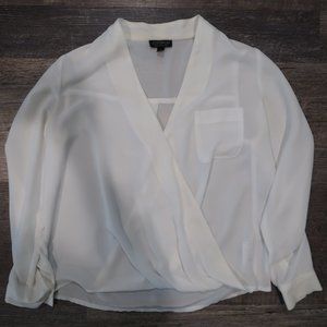 TOPSHOP Wrap Front Blouse